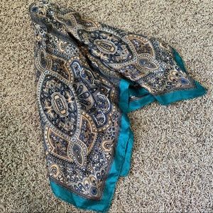Vintage 100% Silk Scarf